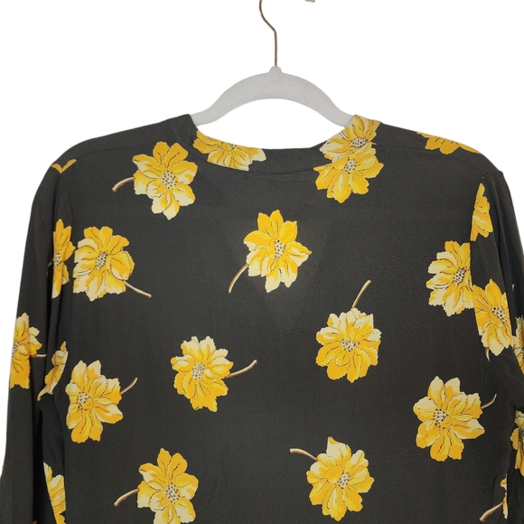 Madewell Button-Front Tier Dress in Fall Flowers - Picture 10 of 12